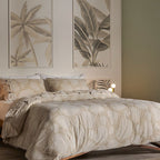 Σετ παπλωματοθήκη Hauz Limited Edition Flower 270X250 Ecru